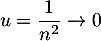 $u=\dfrac1{n^2}\to0$