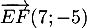 $\overrightarrow{EF}(7;-5)$