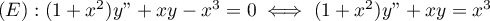 $(E): (1+x^2)y