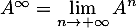 $A^\infty=\dsp\lim_{n\to+\infty}A^n$