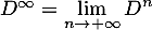 $D^\infty=\dsp\lim_{n\to+\infty}D^n$