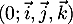 $(0 ; \vec{i}, \vec{j}, \vec{k})$